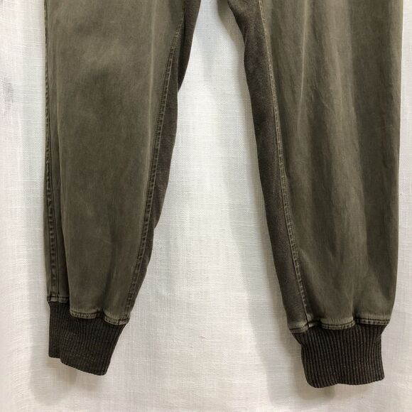 Standard James Perse Pants Women 2| M Olive Jogger Mixed Media Casual Utility - Picture 5 of 15